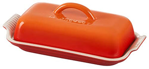 Heritage Butter Dish - Flame 8.3" x 4.1" x 3"