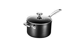 Toughened Non-Stick Pro Round Saucepan with Glass Lid 4 qt.