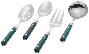 Ginkgo International Le Prix 4-Piece Stainless Steel Hostess Serving Set, Green