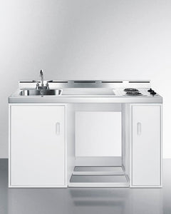 Summit 60" All-In-One Kitchenette, White - C699EL