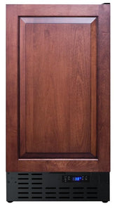 Summit Appliance FF1843BIFADA 18" Wide Built-In All-Refrigerator; Automatic Defrost; 2.7 cu.ft Capacity; LED Lighting; Panel-ready Door (Panel Not Included); Digital Thermostat and Display