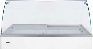 Summit Appliance NOVAGDC35KIT Curved Glass Sneezeguard Kit for Installation On NOVA35 Ice Cream Freezer, Aluminum Work Surface, Easy Installation, Dimensions 18.0" H x 43.0" W x 27.25" D