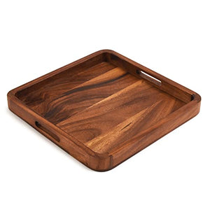 Kalmar Home 15" Square Serving Tray - Solid Bottom