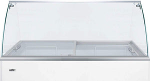 Summit Appliance NOVAGDC53KIT Curved Glass Sneezeguard Kit for Installation On NOVA53 Ice Cream Freezer, Aluminum Work Surface, Easy Installation, Dimensions 18.0"H x 60.75"W x 27.25"D