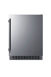 Summit ASDS2413CSS Summit ASDS2413C 24 Inch Wide 30 Can Capacity Wine and Beverage Cooler Combo with Factory Installed Lock