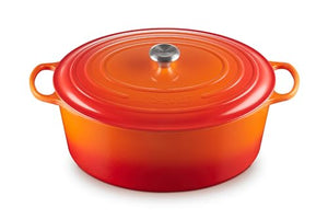 Signature Oval Dutch Oven - Flame 15.5 qt.
