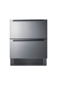 Summit 27-Inch 2-Drawer Outdoor Refrigerator, Stainless Steel - SPR275OS2D