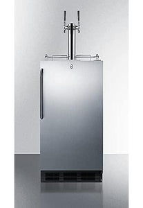 Summit 24" Outdoor Wine Kegerator, ADA-Compliant, Stainless Steel - SBC54OSBIADAWKDTWIN