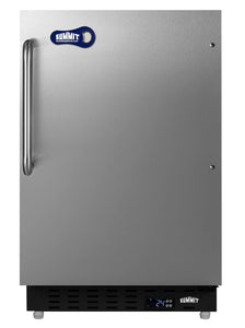 Summit Appliance 2.68 CU. FT. MINI Upright Beer Freezer in Stainless Steel ALFZ37
