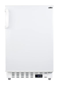 2.8 CU. FT. Manual DEFROST Upright Freezer in White, ADA Compliant