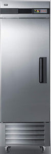 Summit Appliance SCFF237LH Commercial 23 cu.ft. Reach-in All-Freezer in Complete Stainless Steel with Left Hand Door, Self-Closing Door, Microprocessor Control Panel, Open Door Alarm and Lock