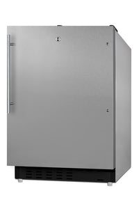 20 in. 2.68 CU. FT. MINI Refrigerator in Stainless Steel with Freezer, ADA Compliant