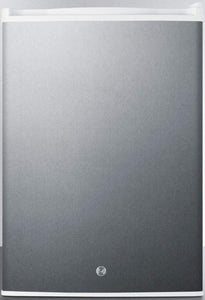 Summit Appliance FF31L7BICSS Commercially Style Built-in Capable Compact All-Refrigerator in Stainless Steel with Automatic Defrost, Adjustable Chrome Shelves, Digital Thermostat and Lock
