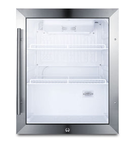 Summit Compact Beverage Center; Stainless Steel - SCR314L