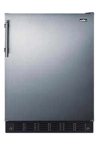 Summit 24” Undercounter Refrigerator, Stainless Steel - FF6BK2SS