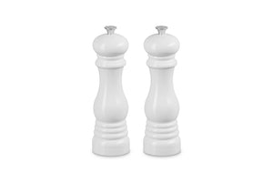Le Creuset Salt and Pepper Mill Set 8-Inch, White