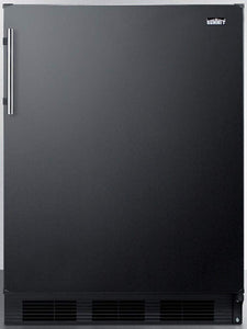 Summit Undercounter Refrigerator, Black - FF63BK