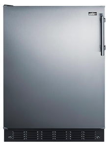Summit 24" Undercounter Refrigerator, Stainless Steel - FF6BK2SSADALHD