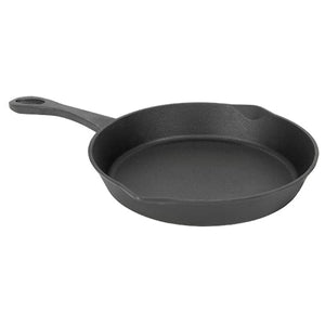 Bayou Classic 7431 10-in Cast Iron Skillet Features Pour Spouts Perfect For Searing and Braising Pan Frying and Sautéing