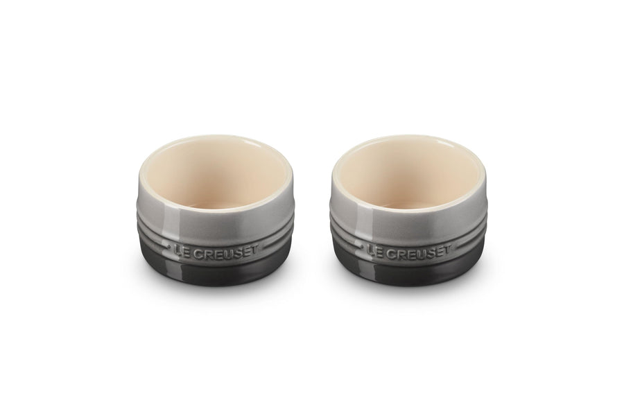 Set of 2 Straight Walled Ramekin - Oyster