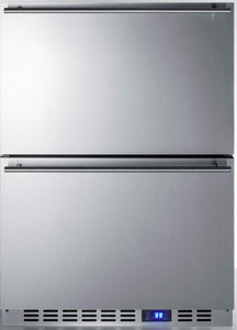 Summit 24” Outdoor Two Drawer Refrigerator, Stainless Steel- SPR627OS2D