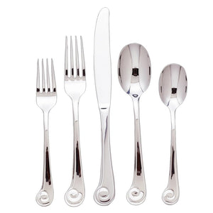 Ginkgo Sanibel 42-piece Stainless Steel Flatware Set
