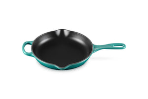 Le Creuset Enameled Cast Iron Signature Round Skillet, 9", Riviera