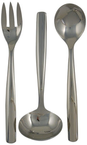 Ginkgo International Charlie 3-Piece Stainless Steel Hostess Serving Set