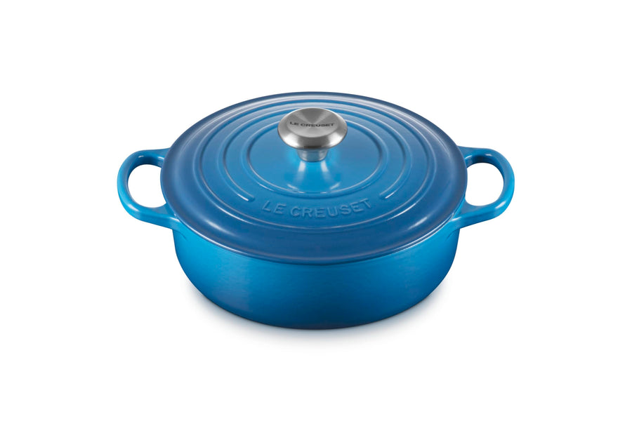 Le Creuset Enameled Cast Iron Round Wide Dutch Oven, 3.5 qt., Marseille