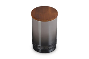 Canister with Wood Lid - Oyster 26 oz.