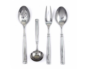 Ginkgo International Naples 4-piece Stainless Steel Hostess Serving Set