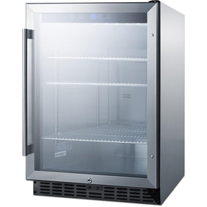Summit 24” Outdoor Beverage Center, Stainless Steel & Glass- SCR611GLOS