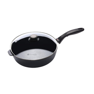 Swiss Diamond Nonstick Saute Pan with Lid, Diamond Coated Aluminum Deep Saute Pan with, Dishwasher & Oven Safe Up To 500 °F, 10.25 Inch, 3.8 Quart