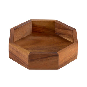 Kalmar Home Acacia Wood Octagon Candy/Nut Tray