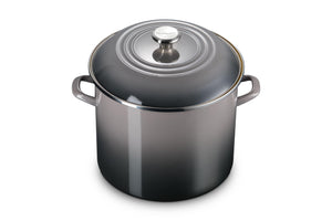 Le Creuset Enamel on Steel Traditional Stockpot, 16 qt., Oyster with Stainless Steel Knob