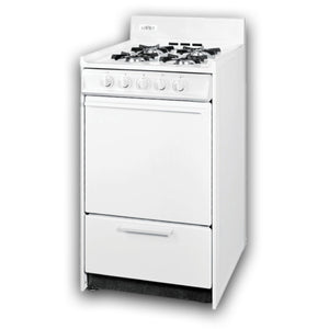 Summit 20" Propane Gas Range, White- WLM110P