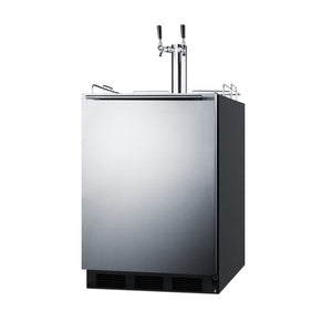 Summit ADA Compliant Built-in Commercial Dual tap Wine kegerator- SBC58BLBIADAWKDTWIN