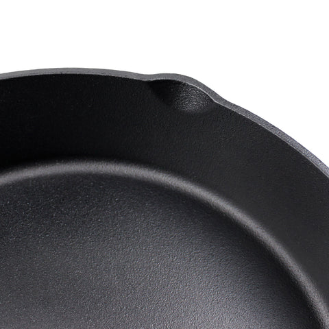 Crucible Cookware 12-Inch Cast Iron Skillet Set (Pre-Seasoned - EXTRA DEEP Sauté Pan) – product photo 7