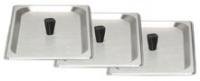 BroilKing SL-3 1/3 Size Buffet Server Lids | Countertop Food Serving Display Cover for Restaurant Hotel Catering | Fits 1/3-Size Chafing Pans | 12.88"W x 7"D x 2.5"H, Stainless Steel (Pack of 3)