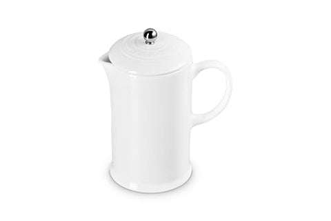 Le Creuset Stoneware French Press, 34 oz., White