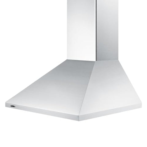 Summit Appliance SEH1536SSADA 24 Inch  Wide Wall-Mounted Range Hood  ADA-Compliant  400 CFM Blower  Charcoal Filter  LED Lighting (36 Inch)