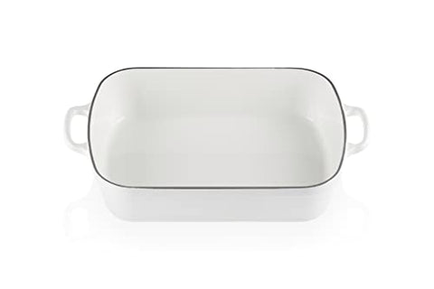 Enameled Cast Iron Signature Rectangular Roaster 5.25 qt. - White