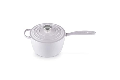 Enameled Cast Iron Signature Round Saucepan with Lid 2.25 qt. - Shallot