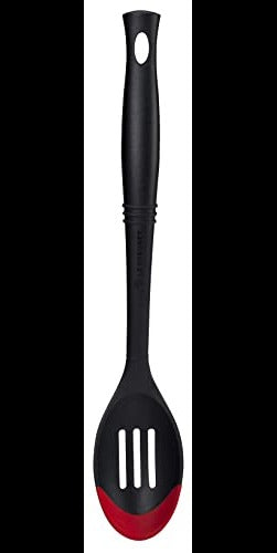 Revolution® Bi-Material Slotted Spoon - Cerise 13.5" x 2.5"