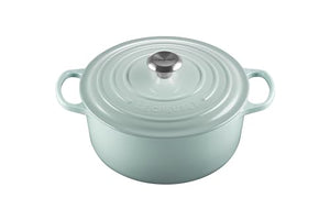 Enameled Cast Iron Signature Round Dutch Oven Lidded 5.5 qt. - Sea Salt