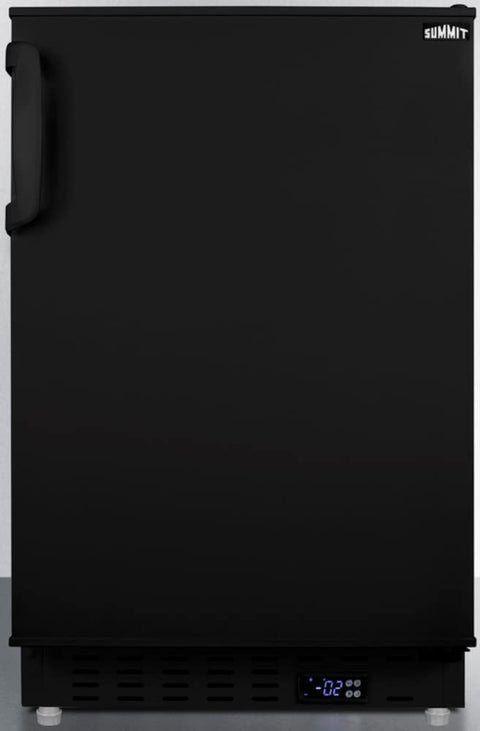 SUMMIT APPLIANCE 2.68 CU. FT. Manual DEFROST Upright Freezer in Black, ADA Compliant ALFZ3