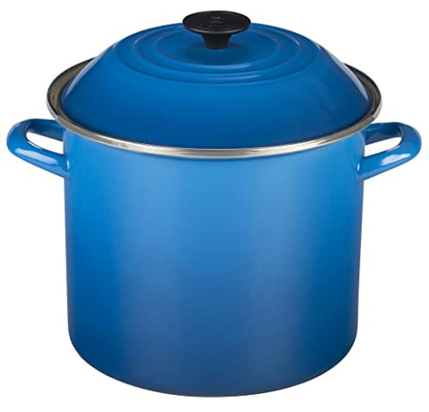 Enamel on Steel Round Stock Pot with Lid 10 qt. - Marseille