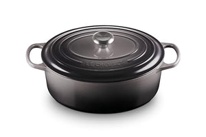 Enameled Cast Iron Signature Oval Dutch Oven 6.75 qt. - Oyster
