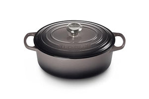 Enameled Cast Iron Signature Oval Dutch Oven 5 qt. - Oyster