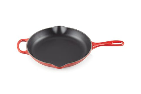 Le Creuset Enameled Cast Iron Signature Round Skillet, 10.25", Cerise